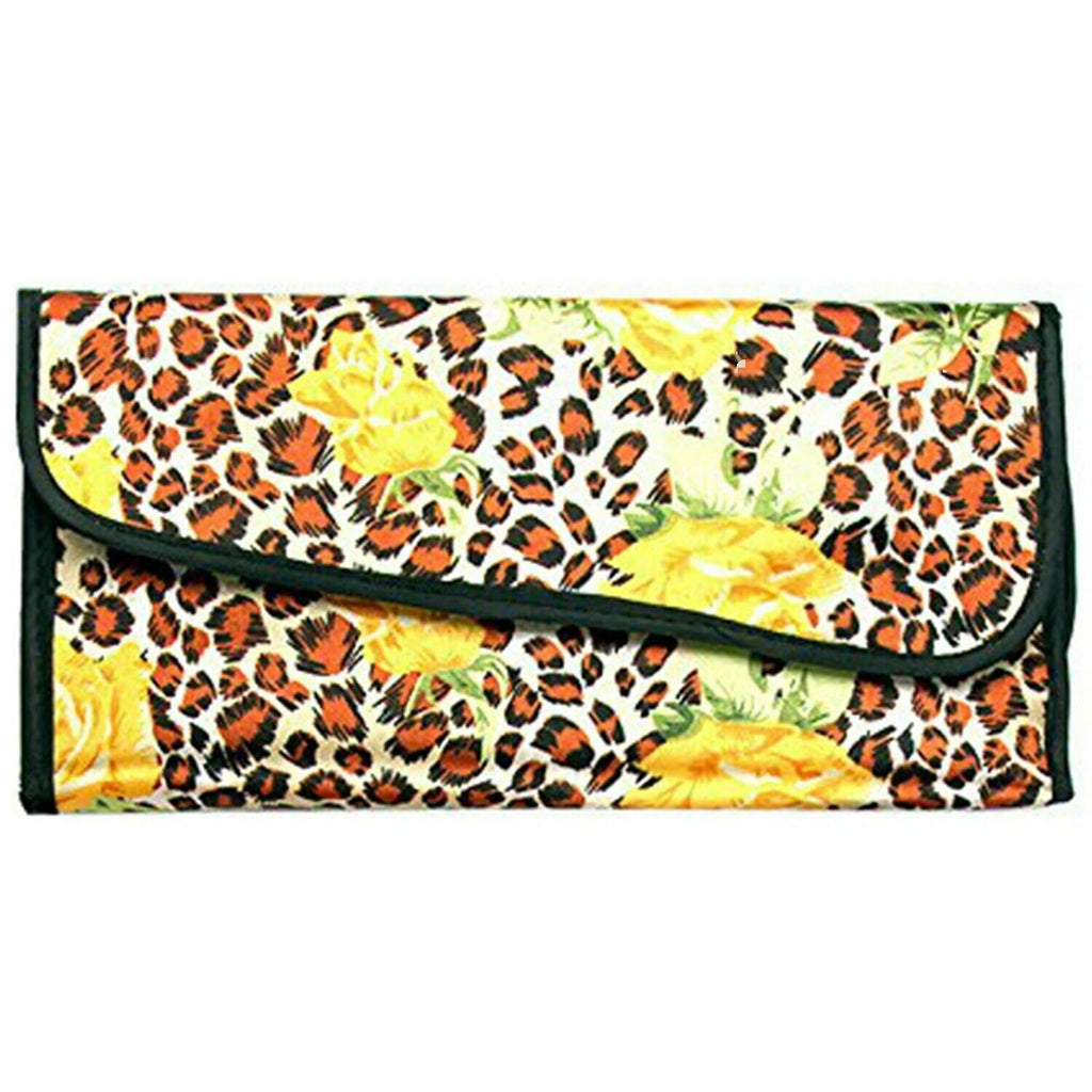 Professional Makeup Brush Kit with Leopard Pouch Cosmetic Brushes Set - 12 Piece