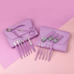 16 Pcs Nail Clippers Set Stainless Steel Manicure Pedicure Cuticle Grooming Tool
