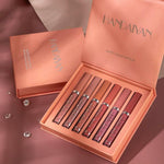 6 Colors Velvet Liquid Lipstick Set – Long Lasting Waterproof Non-Stick Lips B