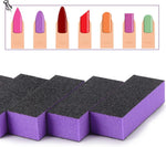 Dixon Purple Black Nail Buffer 60/100 Gfor Acrylic UV Gel Nail (Pack of 10)