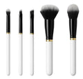 5-Piece Face & Eye Makeup Brush Set – Soft Vegan Bristles, Cruelty-Free Tools