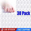 30 Pcs Clear Silicone Toe Protectors, Breathable and Anti-Friction Toe Covers