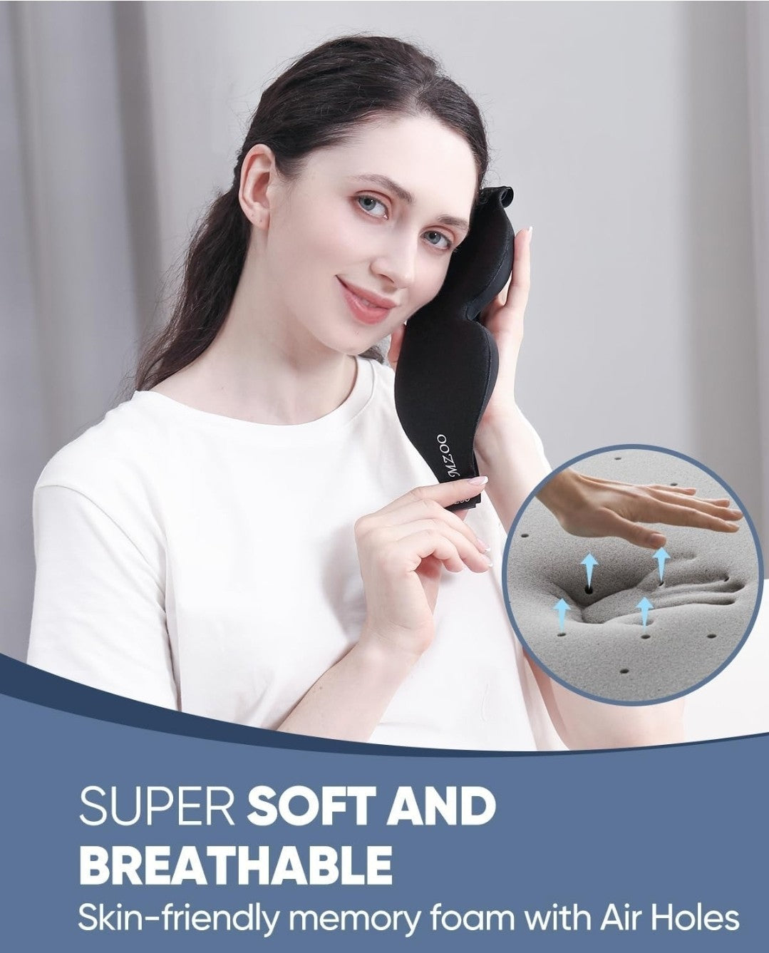 Sleep Eye Mask for Side Sleeper Men Women, Zero Eye Pressure 3D Sleeping Mask...