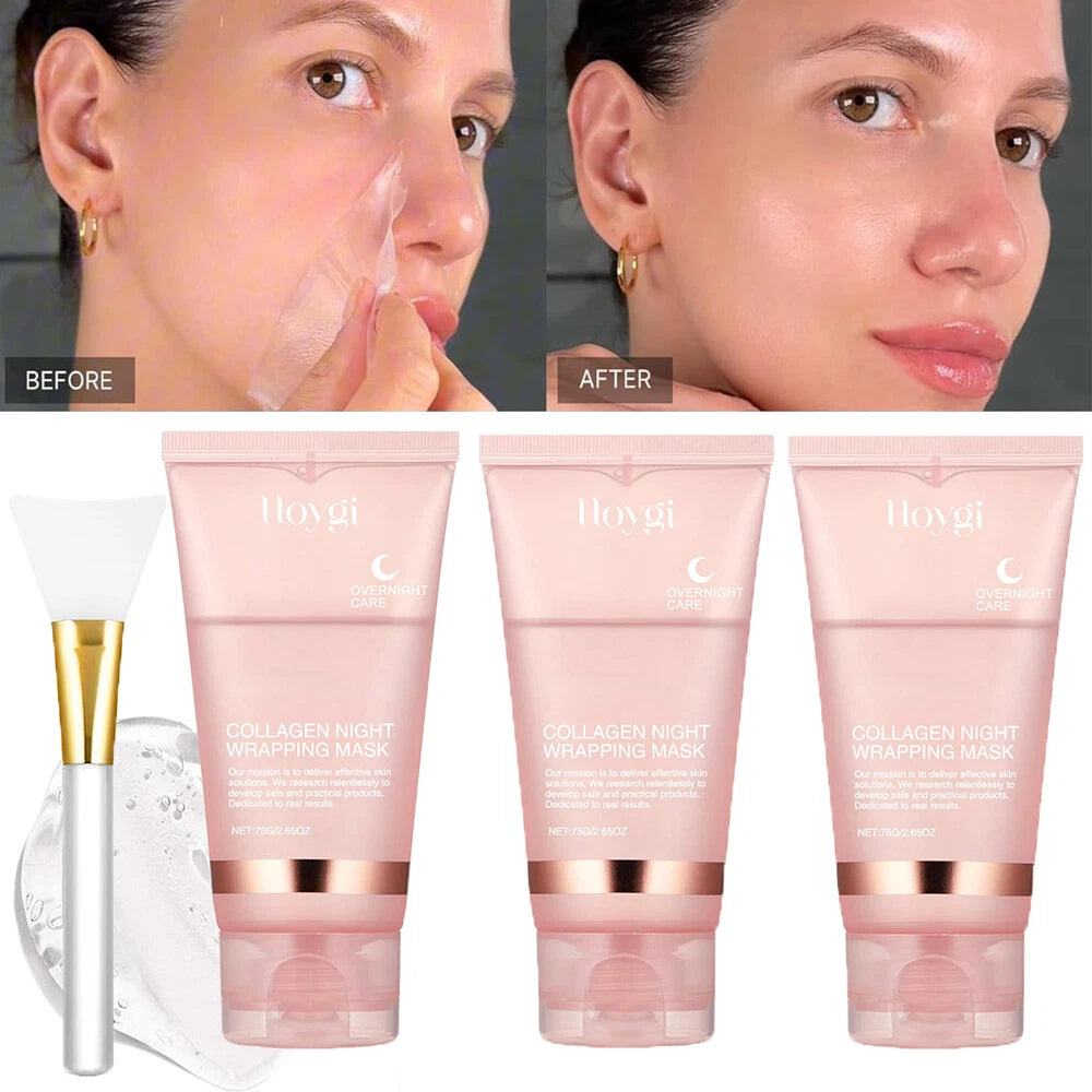 3X Collagen Night Wrapping Mask Overnight Peel-Off Mask Facial Moisturizing Mask
