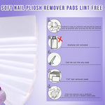 Teenitor Nail Polish Gel Remover Tools Kit with Clips Purple