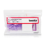 Teenitor Nail Polish Gel Remover Tools Kit with Clips Purple