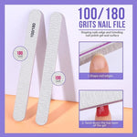Teenitor Nail Polish Gel Remover Tools Kit with Clips Purple
