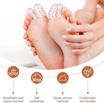 30 Pcs Clear Silicone Toe Protectors, Breathable and Anti-Friction Toe Covers