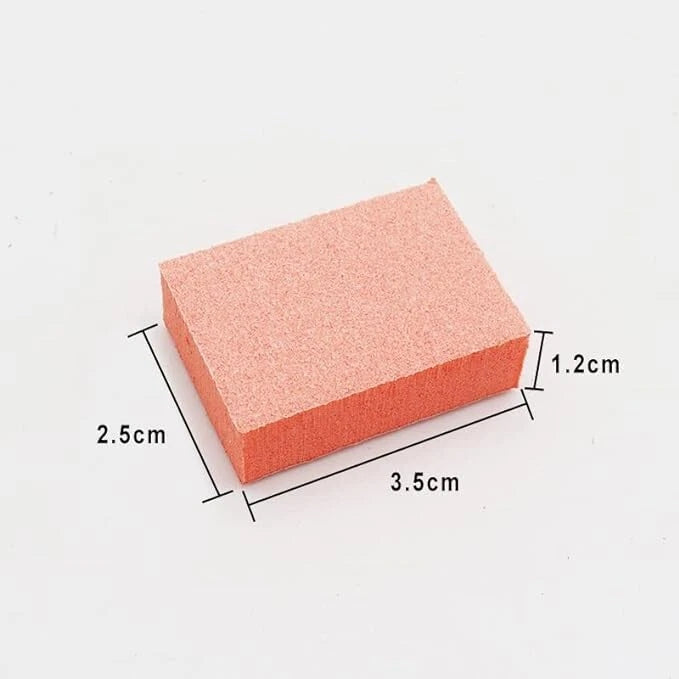 Bzbuy Nail Mini Orange Buffer Block File 100/180 Grit 2 Sided (130 Count)