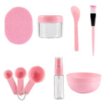 9 in 1 DIY Mask Facial Set Tool Kit Face Mask Mixing Bowl Brush Spoons Stick