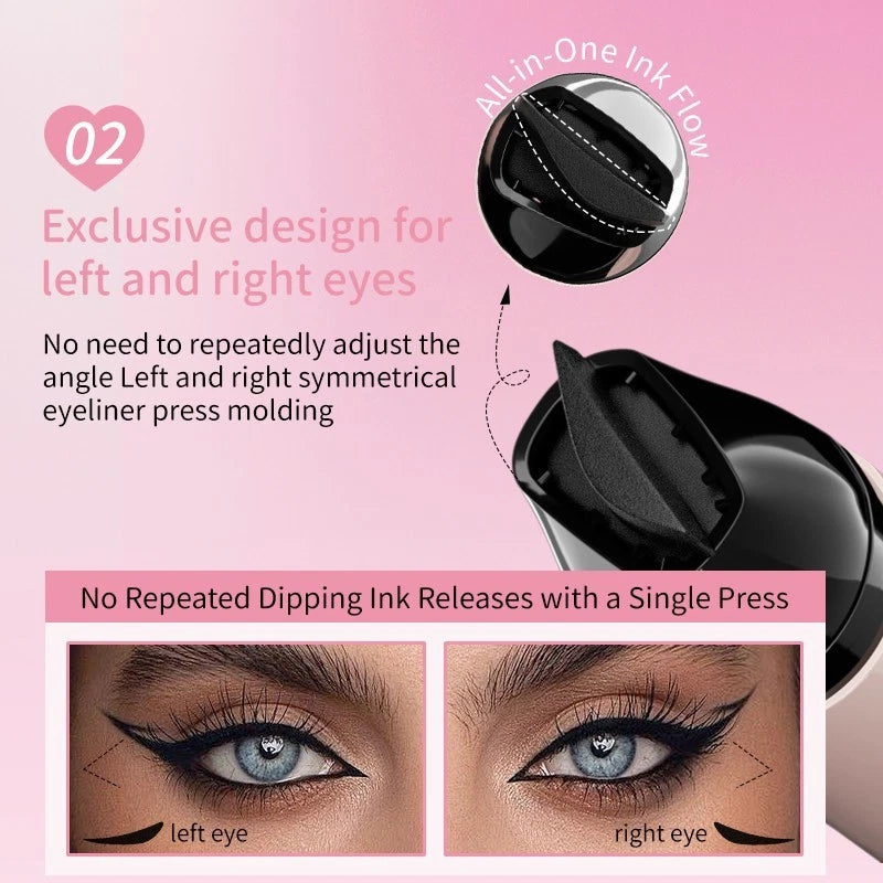 Perfect Eyeliner Stamp Foldable Eye Liner Stamp, Perfect Gel Eyeliner Pencil Set