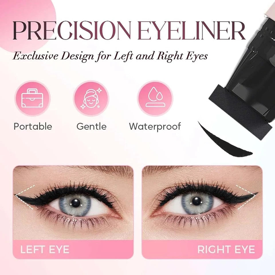 Perfect Eyeliner Stamp Foldable Eye Liner Stamp, Perfect Gel Eyeliner Pencil Set