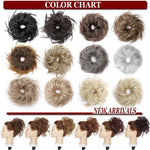 Large Tousled Messy Bun Hair Scrunchie Wrap on Pony Tail Hair Piece Extensions
